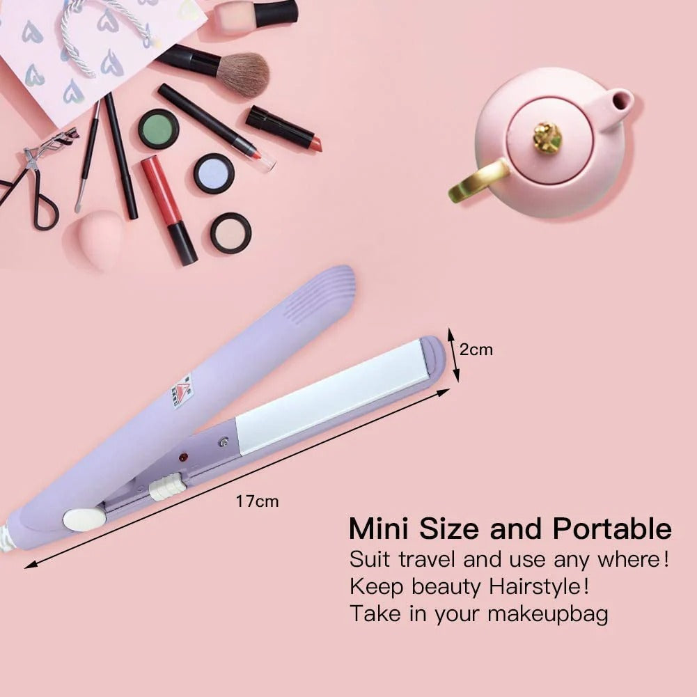 Mini Hair Straightener, Flat Iron Curler
