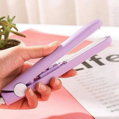 Mini Hair Straightener, Flat Iron Curler (FB)