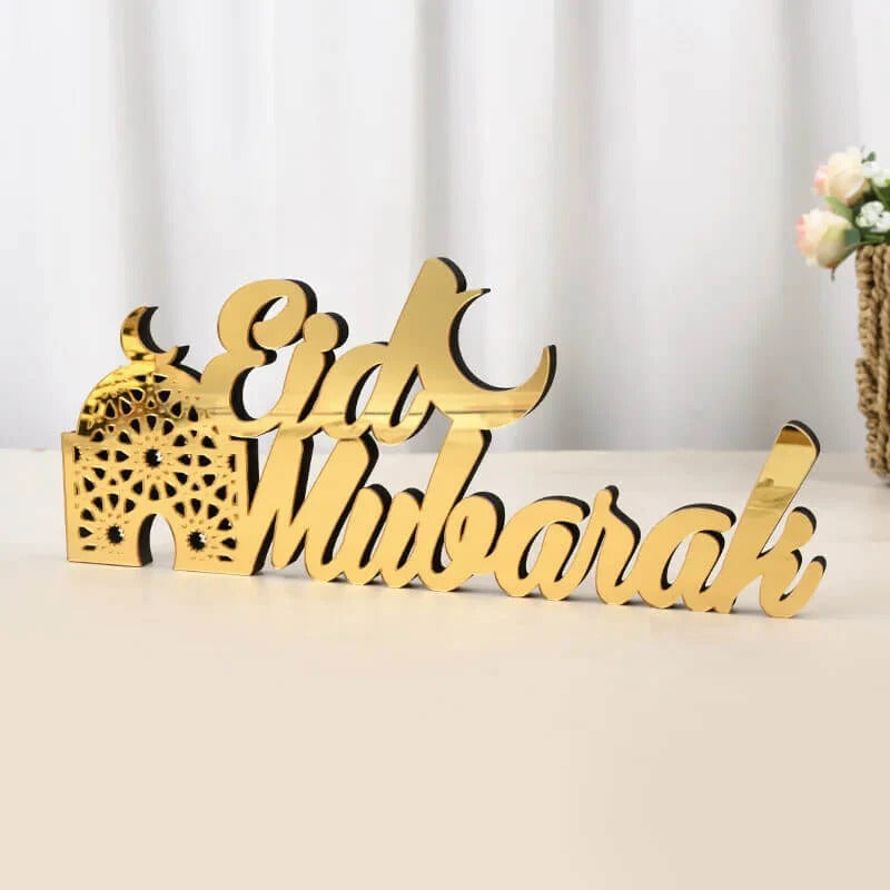 Premium Acrylic Eid Mubarak Table Sign